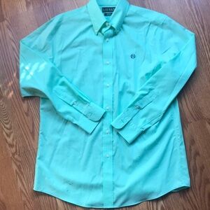 Lands' End Men's Aqua Shirt